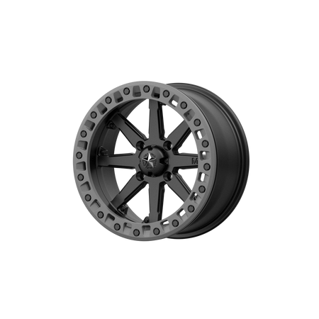 MSA Offroad Wheels M31 LOK2 UTV BEADLOCK – 15X7 – 4X110 – 0 mm – SATIN BLACK W/ MATTE GRAY RING