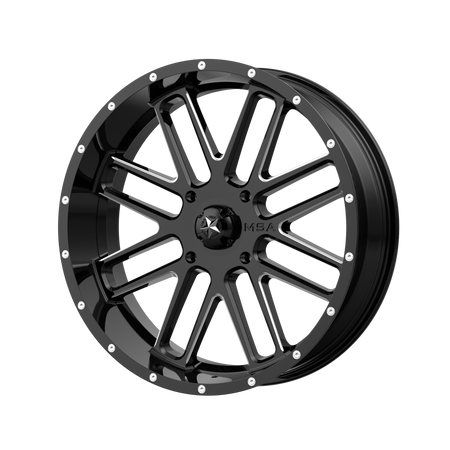 MSA Offroad Wheels M35 BANDIT UTV – 18X7 – 4X156 – 0 mm – GLOSS BLACK MILLED