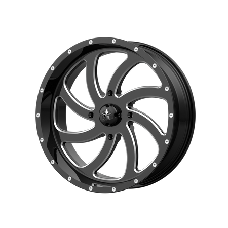MSA Offroad Wheels M36 SWITCH UTV – 18X7 – 4X156 – 0 mm – GLOSS BLACK MILLED