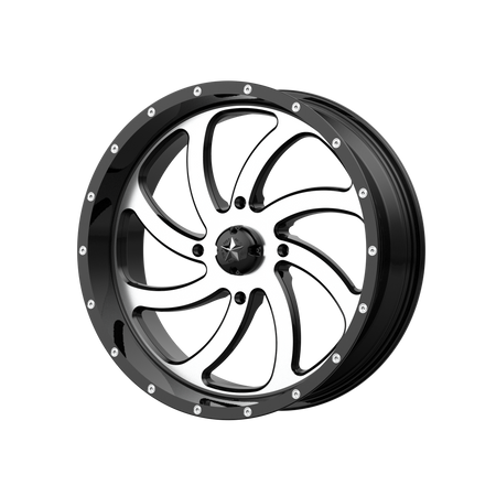 MSA Offroad Wheels M36 SWITCH UTV – 22X7 – 4X137 – 0 mm – MACHINED GLOSS BLACK