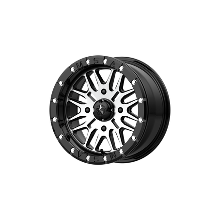 MSA Offroad Wheels M37 BRUTE UTV BEADLOCK – 18X7 – 4X137 – 10 mm – GLOSS BLACK MACHINED