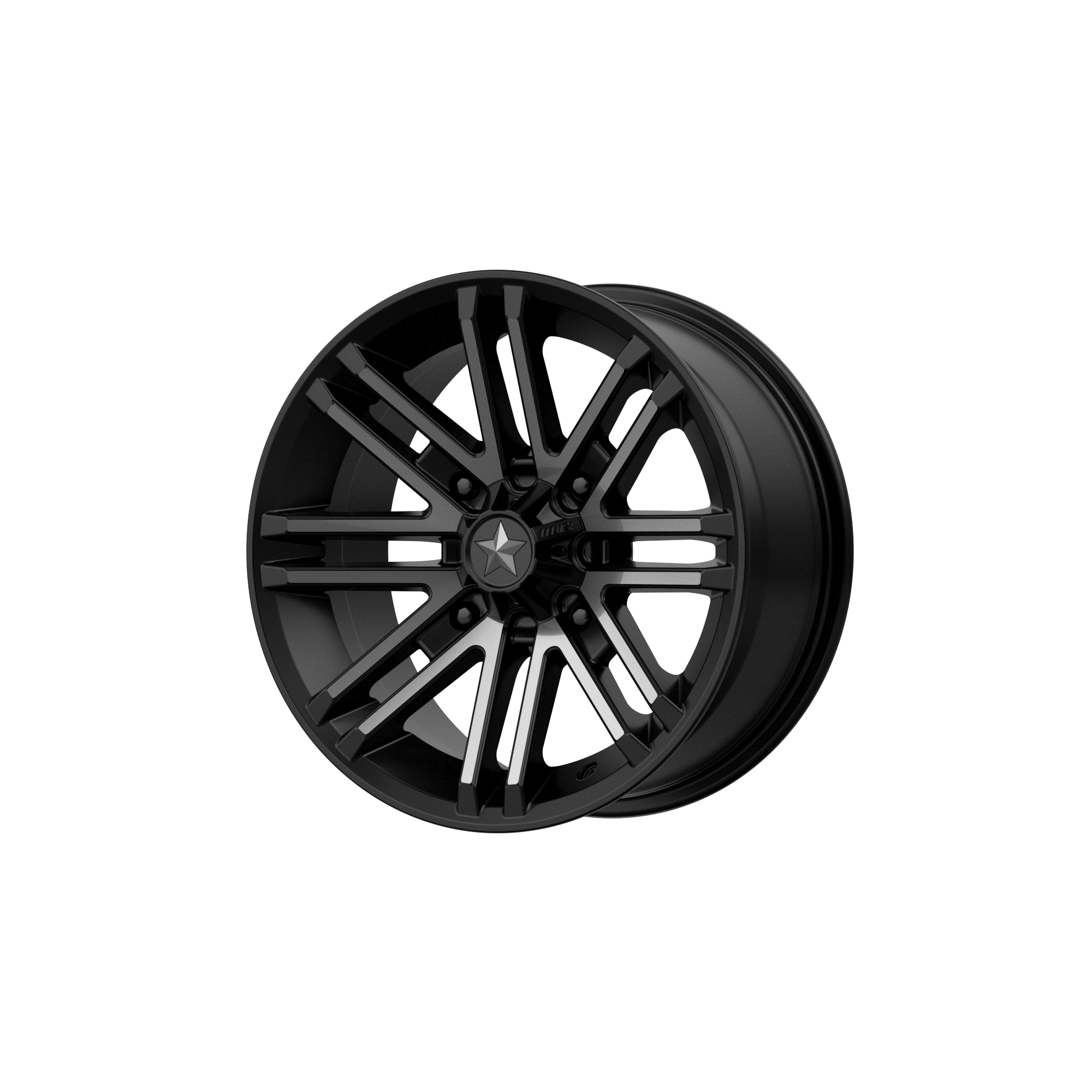 MSA Offroad Wheels M40 ROGUE UTV – 15X7 – 4X137 – 10 mm – SATIN BLACK W/ TITANIUM TINT