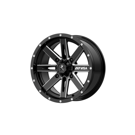 MSA Offroad Wheels M41 BOXER UTV – 14X7 – 4X110 – -47 mm – GLOSS BLACK MILLED