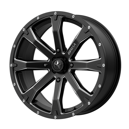 MSA Offroad Wheels M42 BOUNTY UTV – 15X7 – 4X110 – 10 mm – SATIN BLACK MILLED
