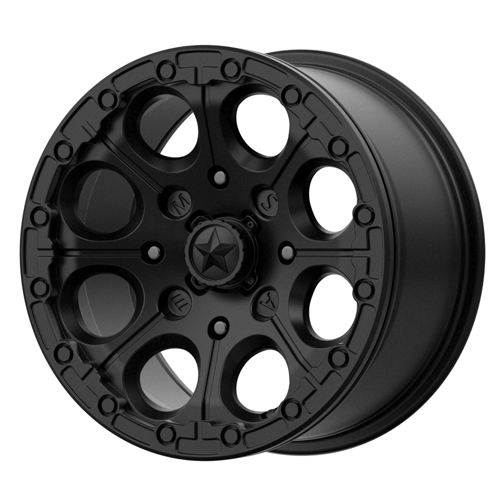 MSA Offroad Wheels M44 CANNON UTV BEADLOCK – 15X7 – 4X137 – 25 mm – SATIN BLACK