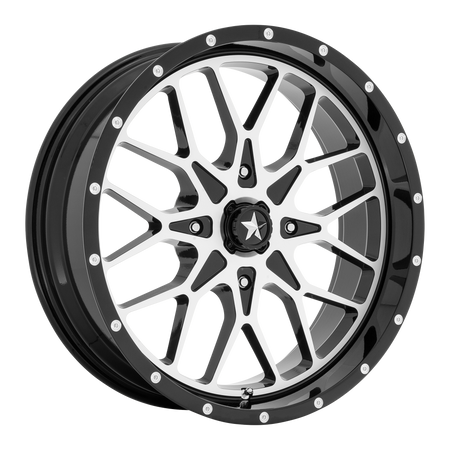 MSA Offroad Wheels M45 PORTAL UTV – 14X7 – 4X110 – 10 mm – GLOSS BLACK MACHINED