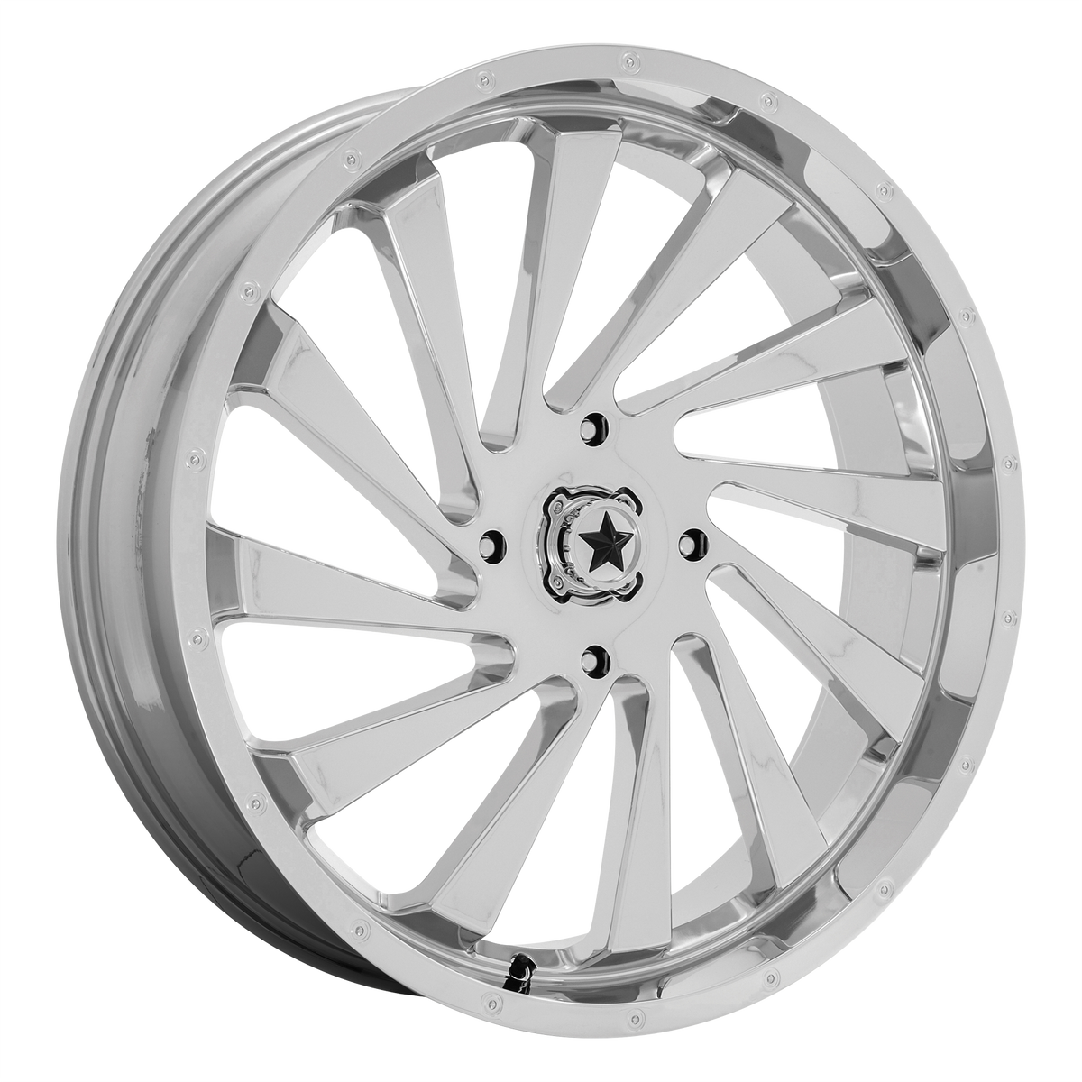 MSA Offroad Wheels M46 BLADE UTV – 24X7 – 4X156 – 0 mm – CHROME