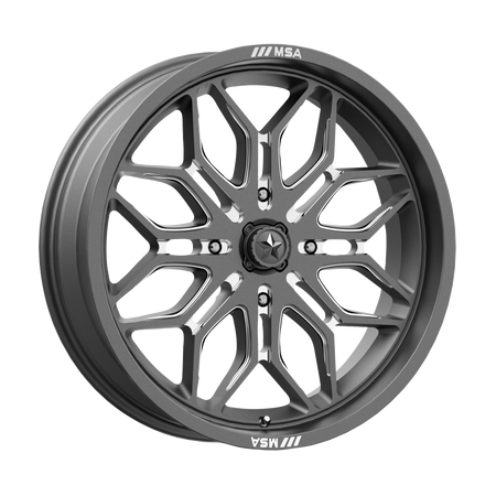 MSA Offroad Wheels M47 SNIPER UTV – 24X7 – 4X137 – 10 mm – GUNMETAL MILLED