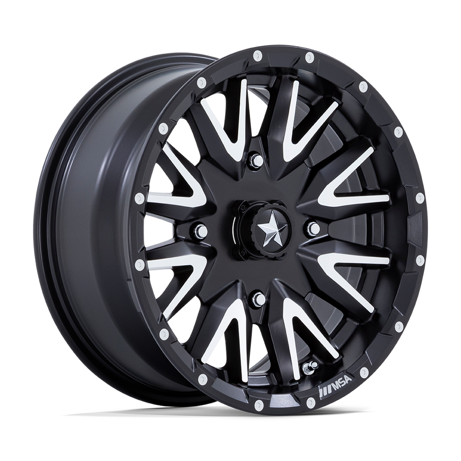 MSA Offroad Wheels M49 CREED UTV – 24X7 – 4X156 – 0 mm – MATTE BLACK MACHINED