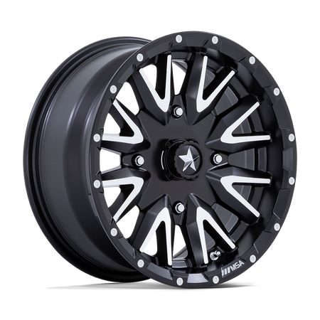 MSA Offroad Wheels M49 CREED UTV – 15X7 – 4X110 – 10 mm – MATTE BLACK MACHINED