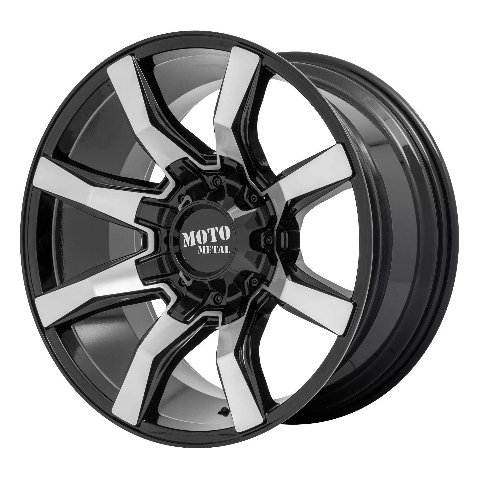 Moto Metal MO804 SPIDER – 22X12 – 8X170 – -44 mm – GLOSS BLACK MACHINED