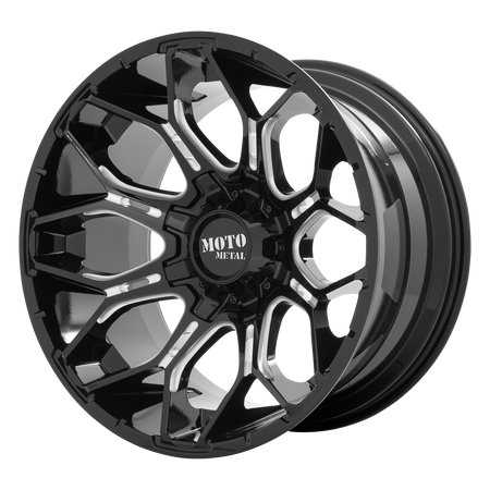 Moto Metal MO808 SNIPER – 20X10 – 6X135/6X139.7 – -18 mm – GLOSS BLACK MILLED