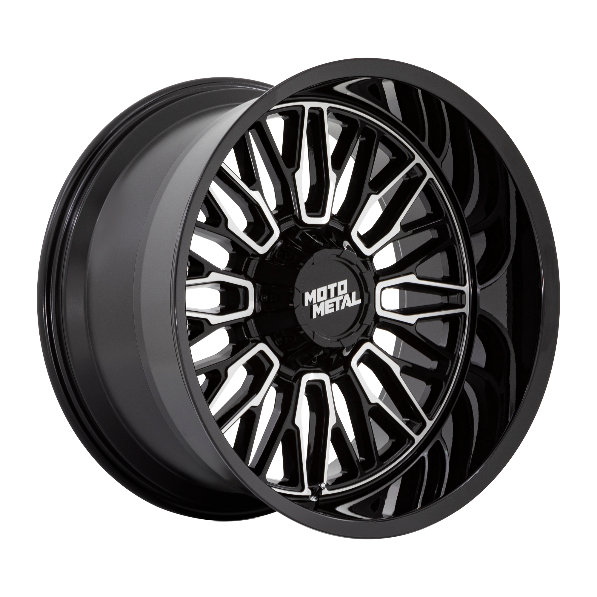 Moto Metal MO809 STINGER – 20X10 – 6X135/6X139.7 – -18 mm – GLOSS BLACK MACHINED