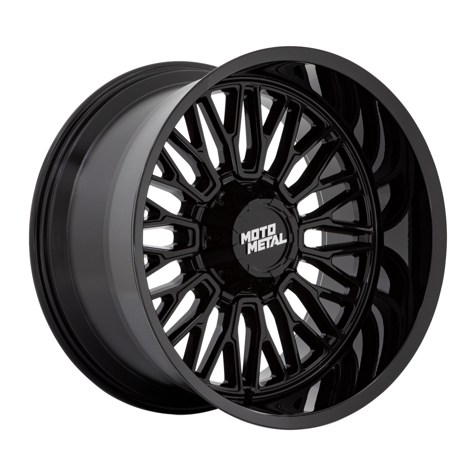 Moto Metal MO809 STINGER – 20X10 – BLANK – -18 mm – GLOSS BLACK