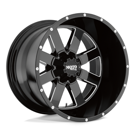 Moto Metal MO962 – 20X9 – 5X139.7/5X150 – 0 mm – GLOSS BLACK MILLED