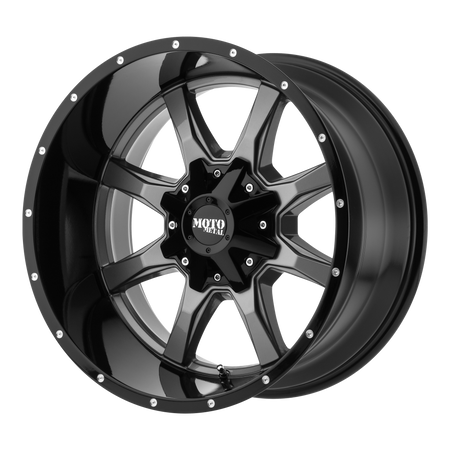 Moto Metal MO970 – 20X9 – 6X135/6X139.7 – 18 mm – GLOSS GRAY CENTER W/ G-BLK LIP