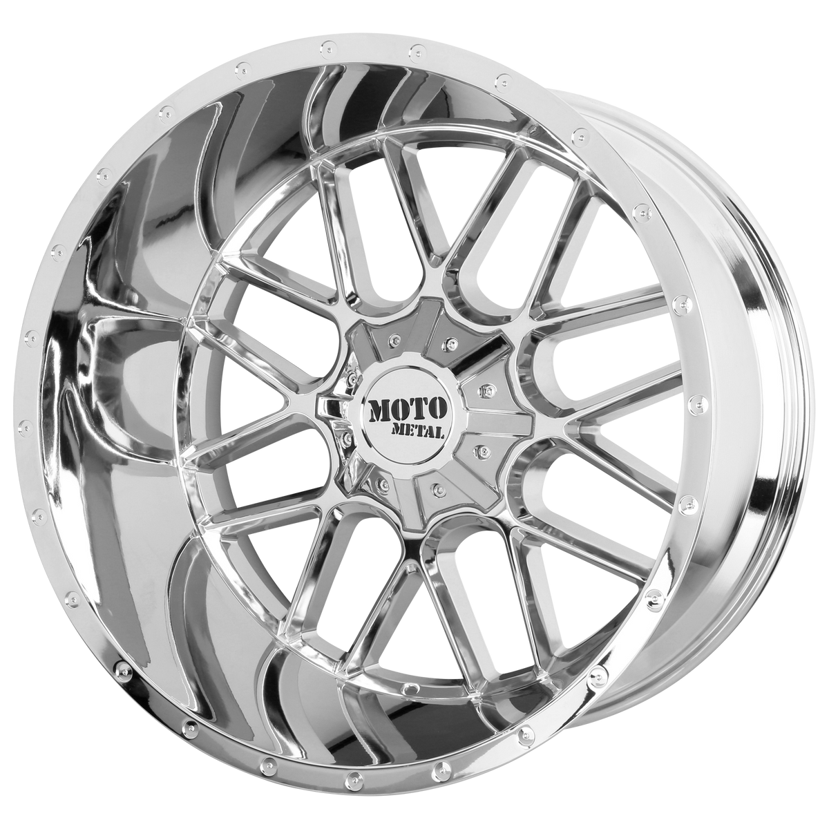 Moto Metal MO986 SIEGE – 20X12 – 8X165.1 – -44 mm – CHROME