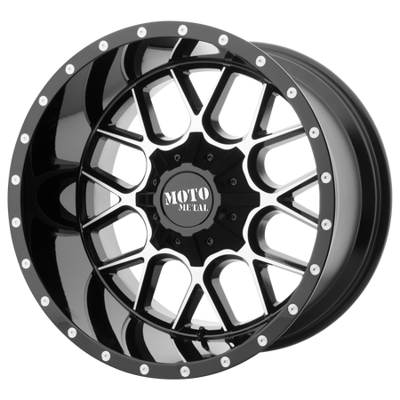 Moto Metal MO986 SIEGE – 22X10 – 6X135/6X139.7 – -18 mm – GLOSS BLACK MACHINED