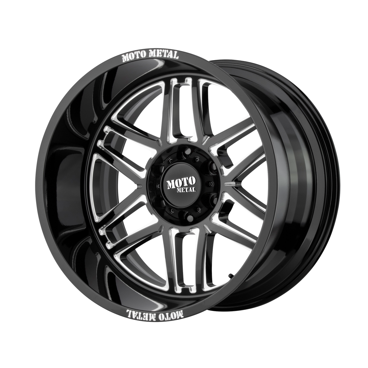 Moto Metal MO992 FOLSOM – 20X9 – 6X139.7 – 18 mm – GLOSS BLACK MILLED