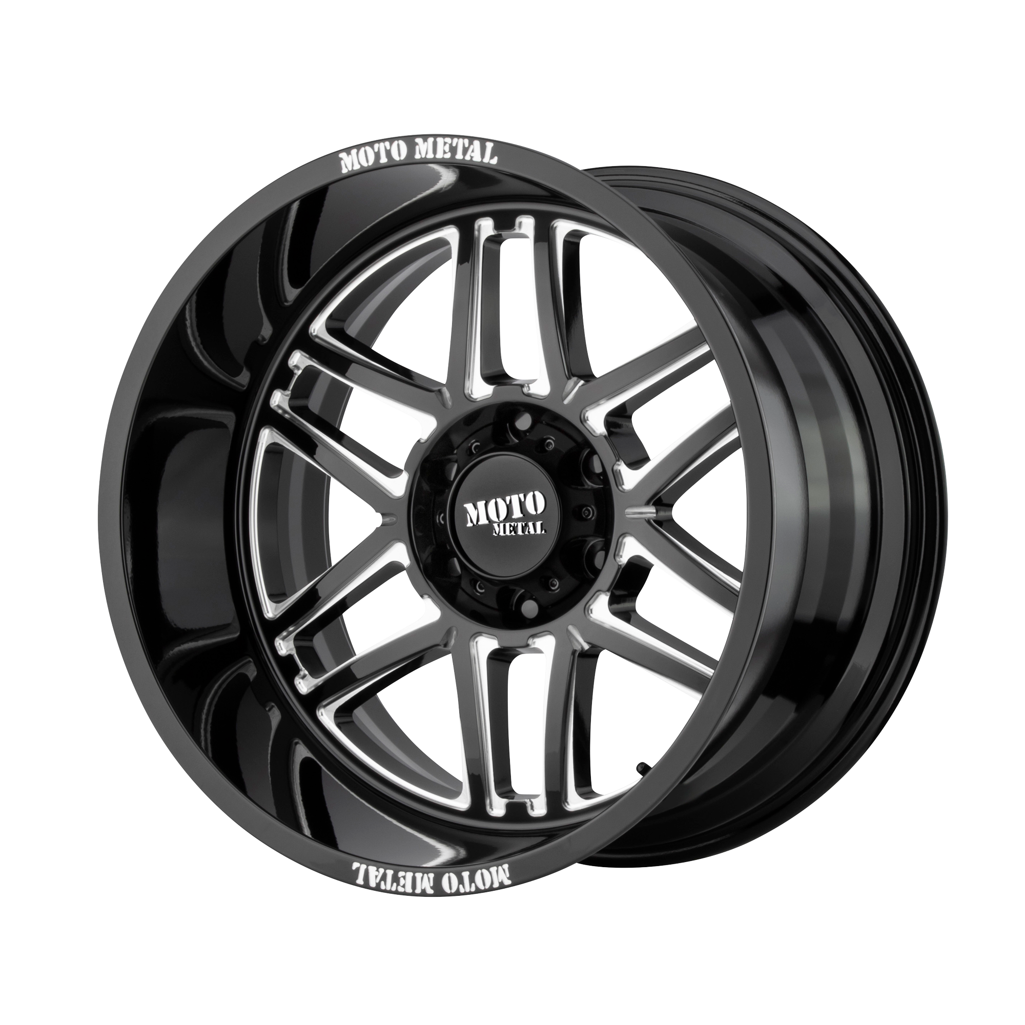 Moto Metal MO992 FOLSOM – 20X9 – 6X139.7 – 18 mm – GLOSS BLACK MILLED