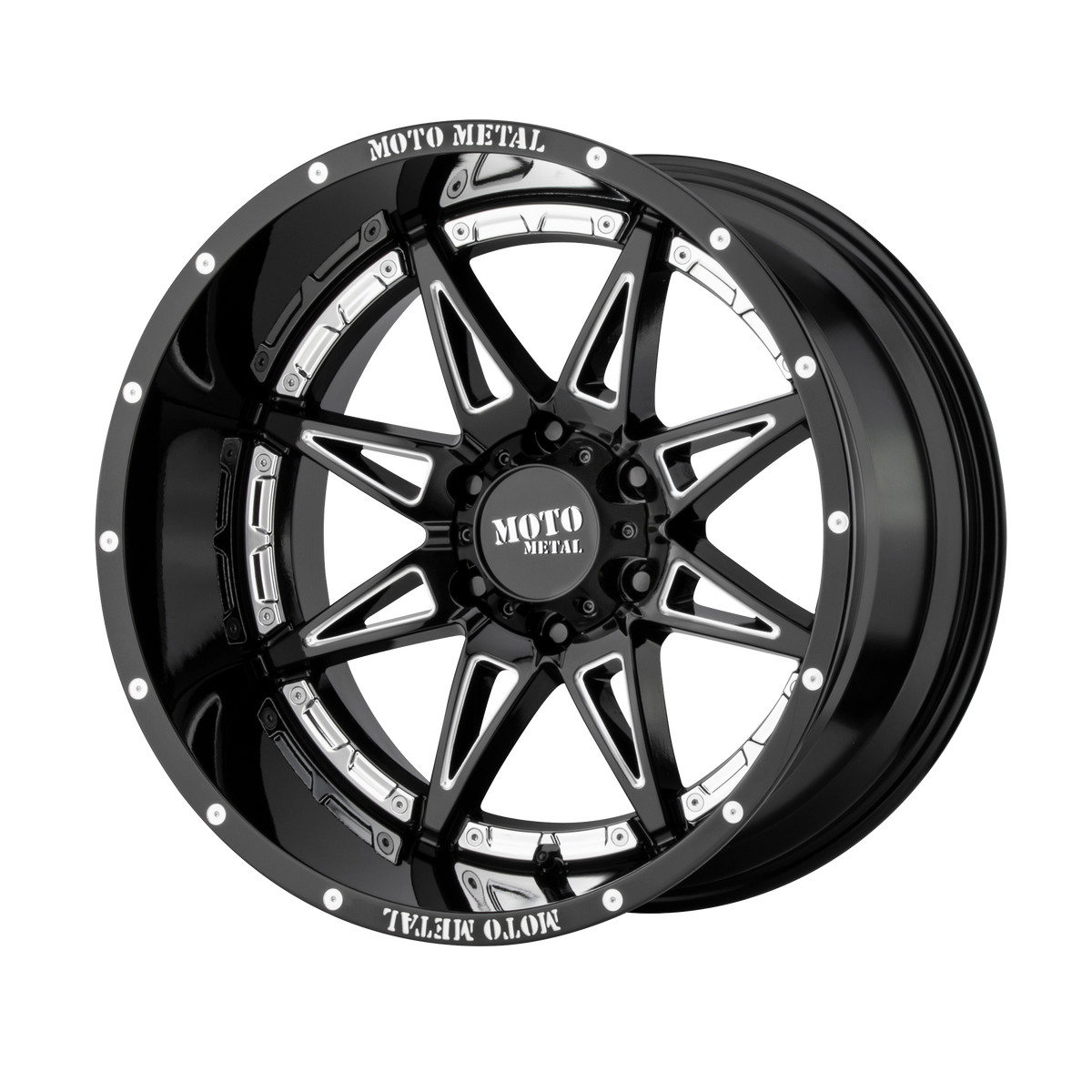 Moto Metal MO993 HYDRA – 20X10 – 5X127 – -18 mm – GLOSS BLACK MILLED