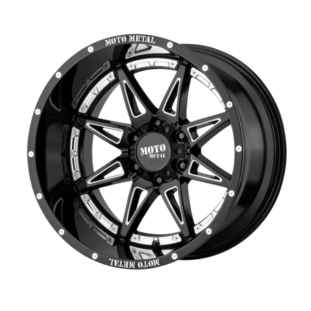 Moto Metal MO993 HYDRA – 20X10 – 5X127 – -18 mm – GLOSS BLACK MILLED