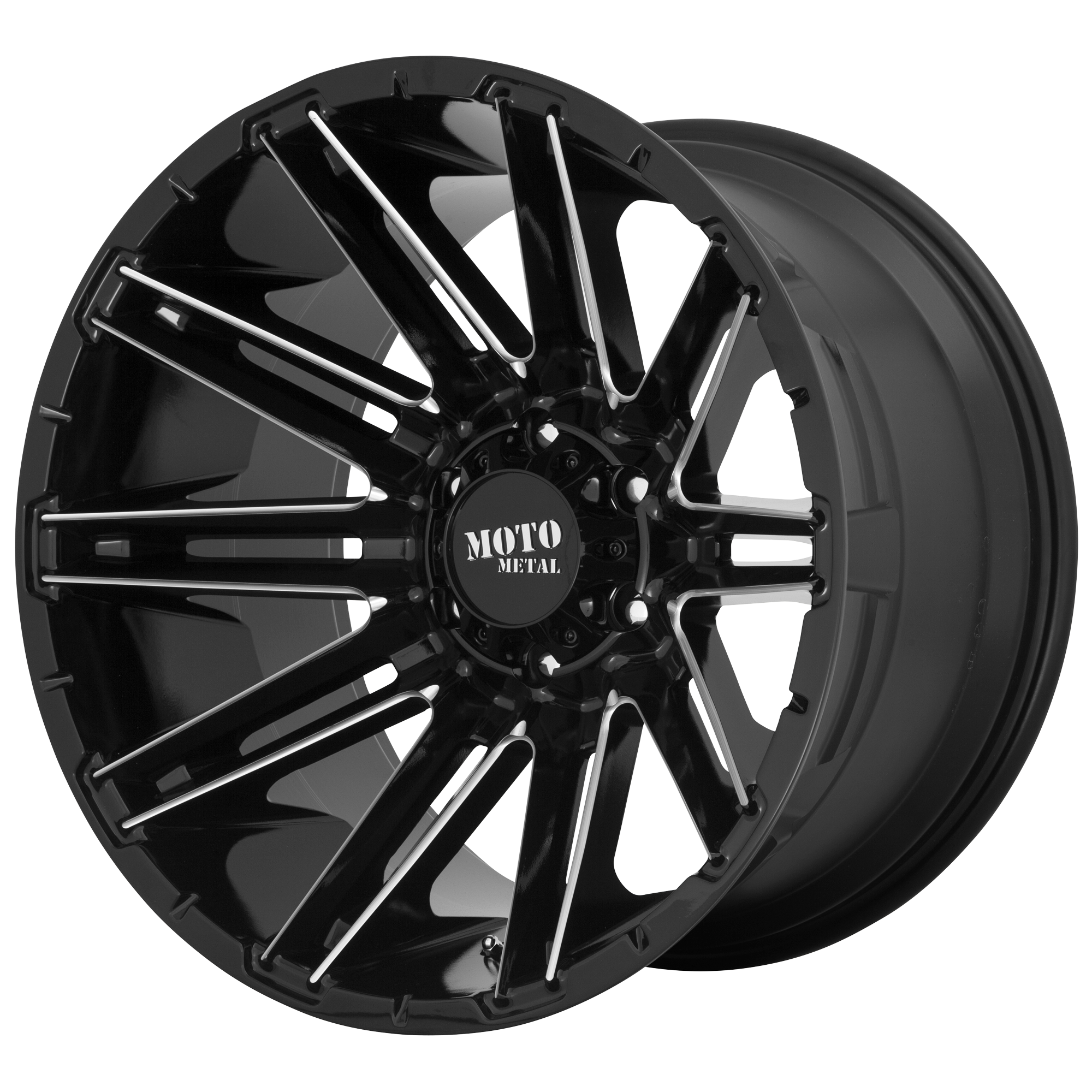 Moto Metal MO998 KRAKEN – 22X10 – 6X135 – -18 mm – GLOSS BLACK MILLED