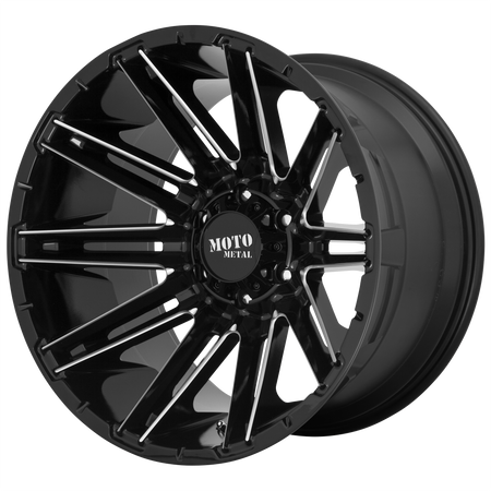 Moto Metal MO998 KRAKEN – 22X10 – 6X135 – -18 mm – GLOSS BLACK MILLED