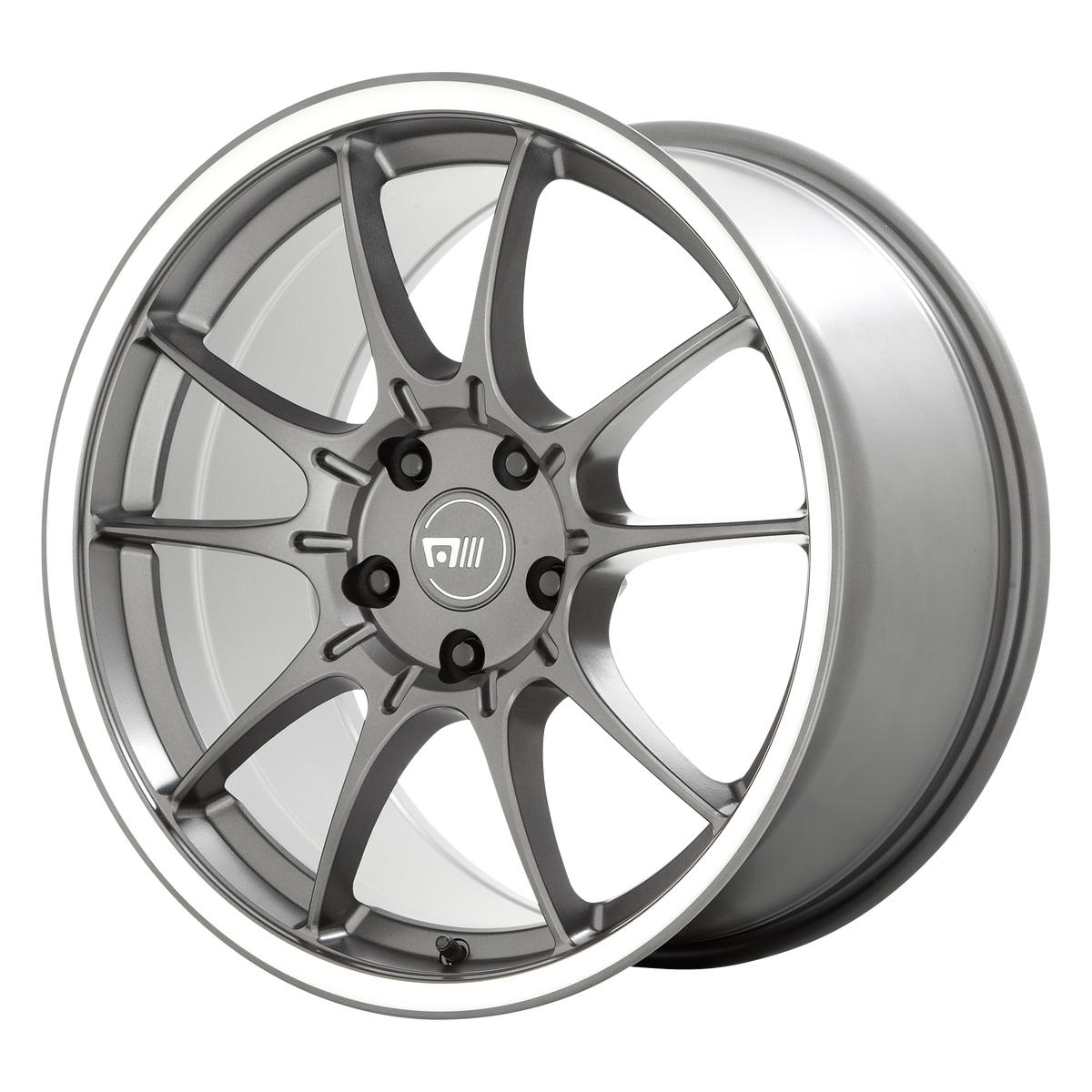 Motegi MR152 SS5 – 19X8.5 – 5X100 – 30 mm – GUNMETAL W/ MACHINED LIP