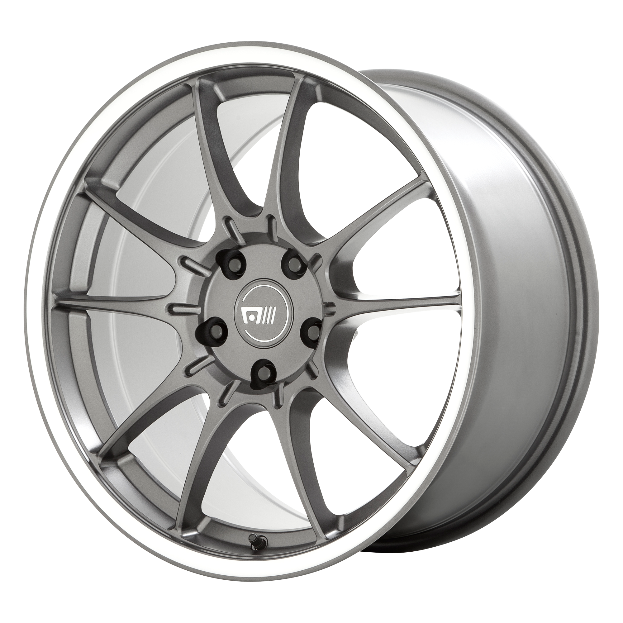 Motegi MR152 SS5 – 19X8.5 – 5X100 – 30 mm – GUNMETAL W/ MACHINED LIP