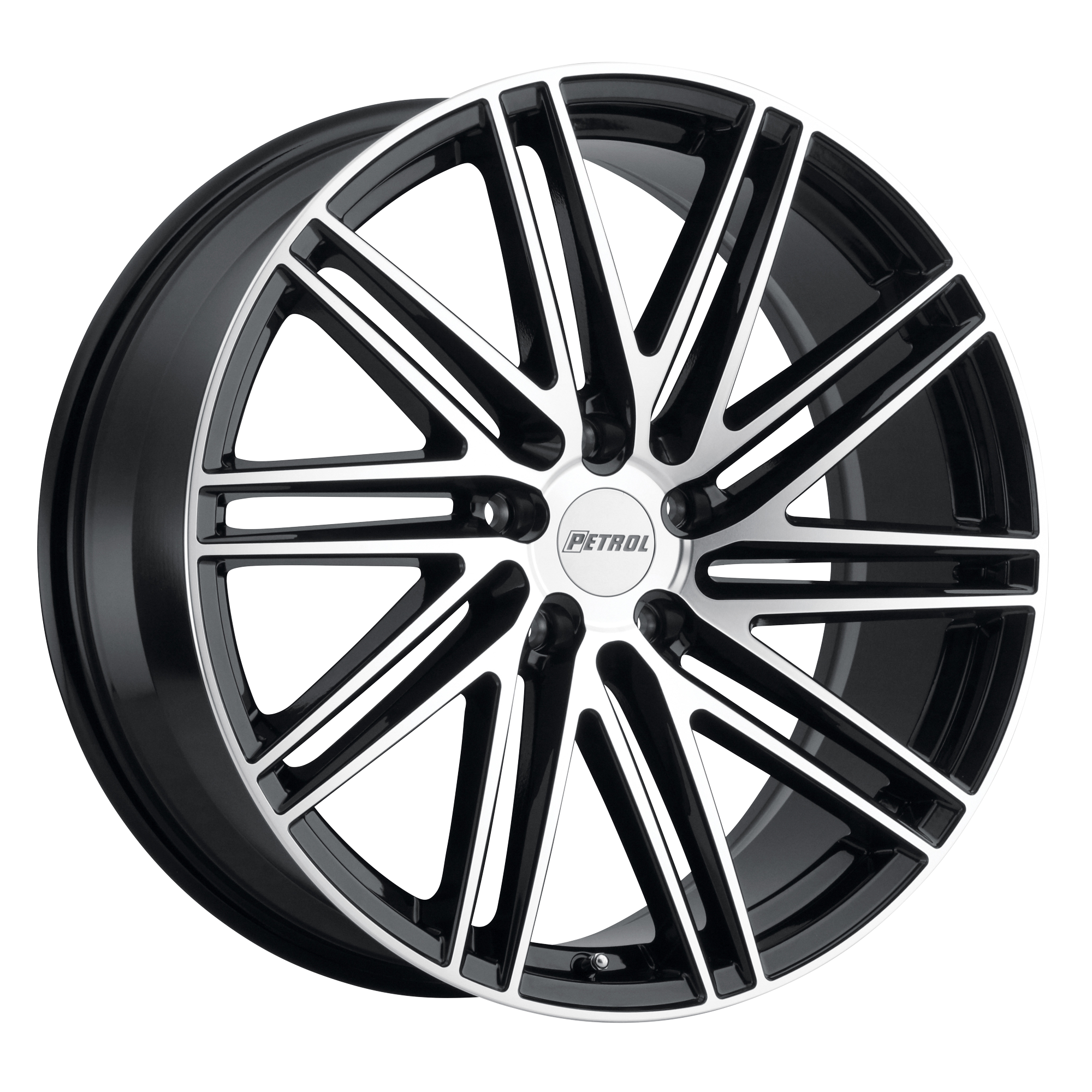 Petrol P1C – 18X8 – 5X105 – 40 mm – GLOSS BLACK W/ MACH CUT FACE