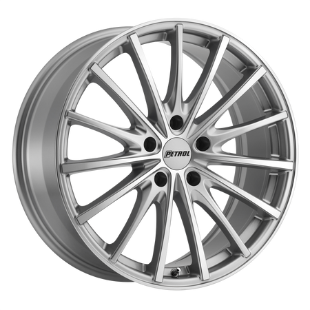 Petrol P3A – 19X8 – 5X112 – 40 mm – SILVER W/ MACHINED CUT FACE