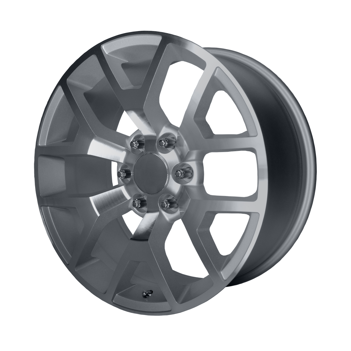 Performance Replicas PR169 – 20X9 – 6X139.7 – 27 mm – SILVER W/ MACHINED SPOKES
