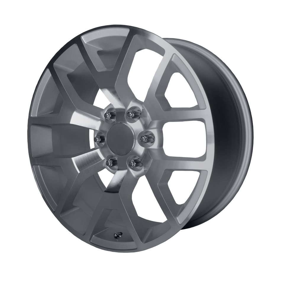 Performance Replicas PR169 – 20X9 – 6X139.7 – 27 mm – SILVER W/ MACHINED SPOKES