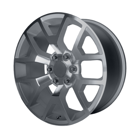 Performance Replicas PR169 – 22X9 – 6X139.7 – 28 mm – SILVER W/ MACHINED SPOKES