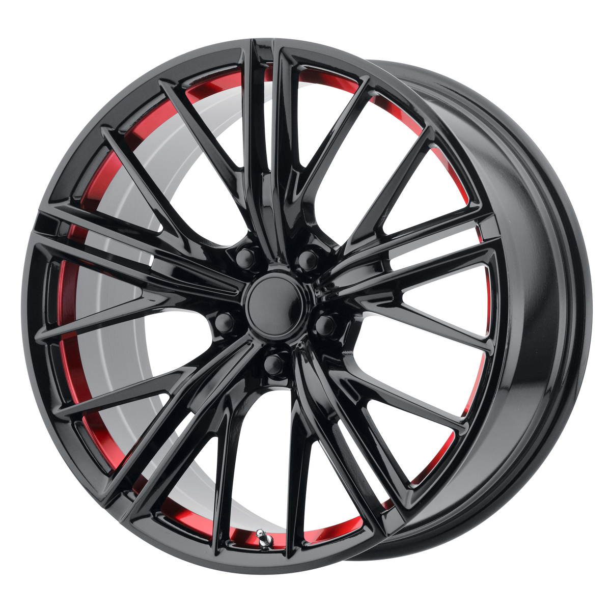 Performance Replicas PR194 – 20X10 – 5X120 – 35 mm – GLOSS BLACK RED MACHINED