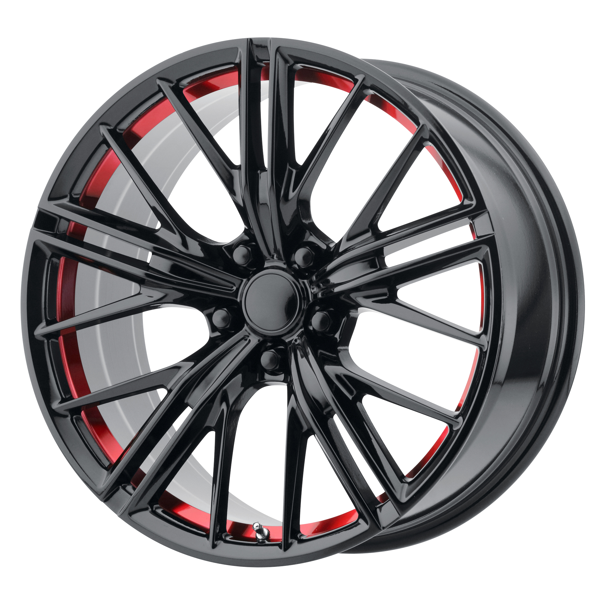 Performance Replicas PR194 – 20X10 – 5X120 – 35 mm – GLOSS BLACK RED MACHINED