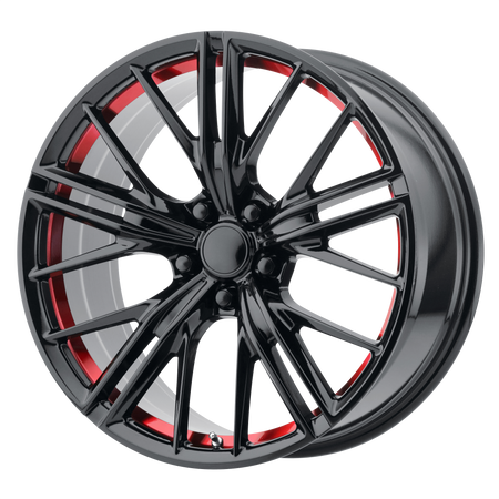 Performance Replicas PR194 – 20X10 – 5X120 – 35 mm – GLOSS BLACK RED MACHINED