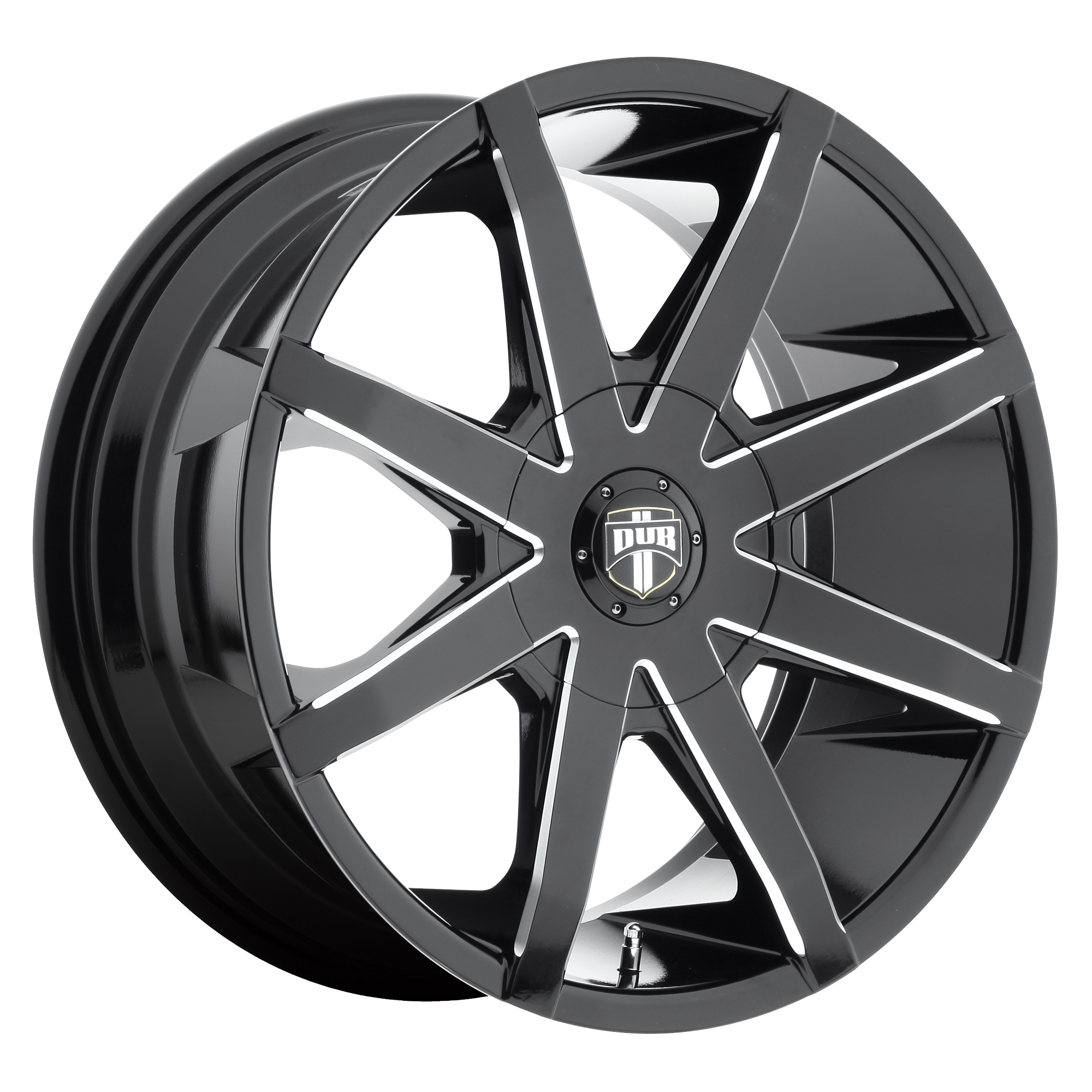 DUB 1PC S109 PUSH – 20X8.5 – 6X132 – 30 mm – GLOSS BLACK MILLED