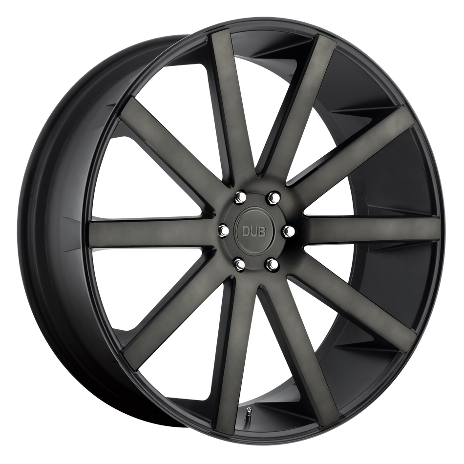 DUB 1PC S121 SHOT CALLA – 26X10 – 6X139.7 – 20 mm – MATTE BLACK DOUBLE DARK TINT