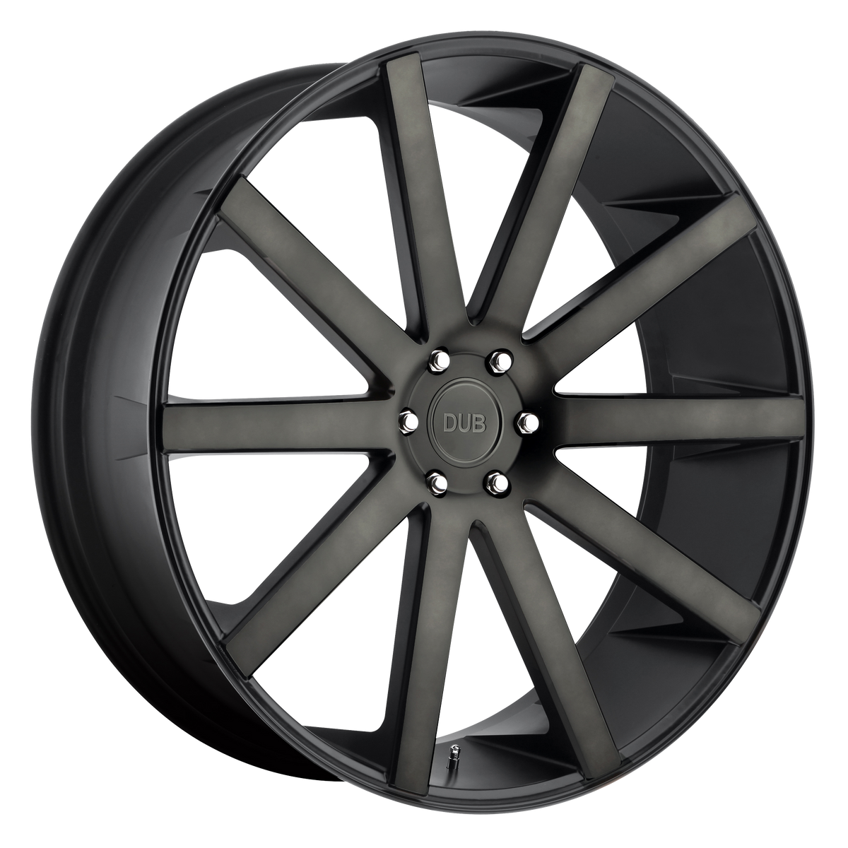 DUB 1PC S121 SHOT CALLA – 22X10.5 – 5X127 – 35 mm – MATTE BLACK DOUBLE DARK TINT