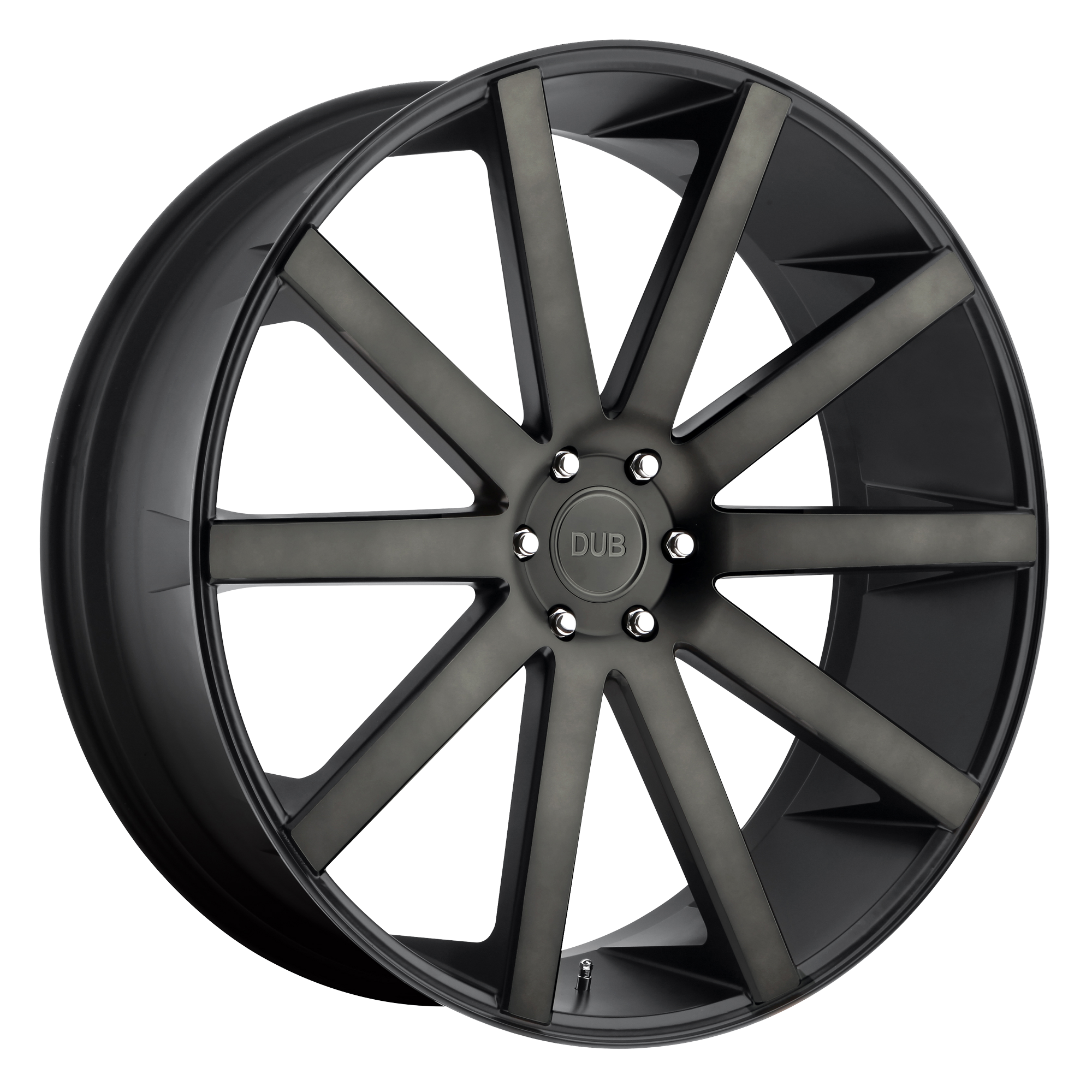 DUB 1PC S121 SHOT CALLA – 22X10.5 – 5X127 – 35 mm – MATTE BLACK DOUBLE DARK TINT