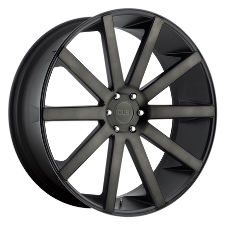 DUB 1PC S121 SHOT CALLA – 22X10.5 – 5X127 – 35 mm – MATTE BLACK DOUBLE DARK TINT