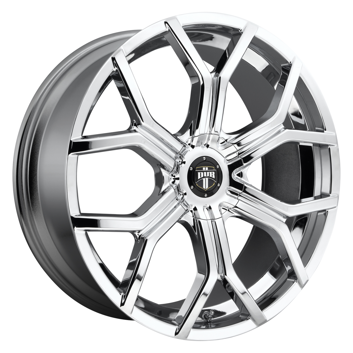 DUB 1PC S207 ROYALTY – 24X9.5 – BLANK – 10 mm – CHROME