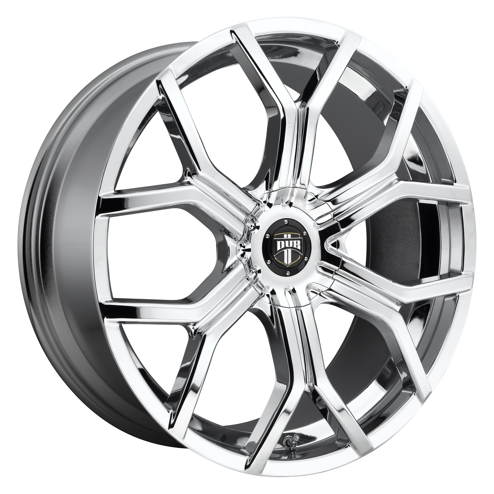 DUB 1PC S207 ROYALTY – 24X9.5 – BLANK – 10 mm – CHROME