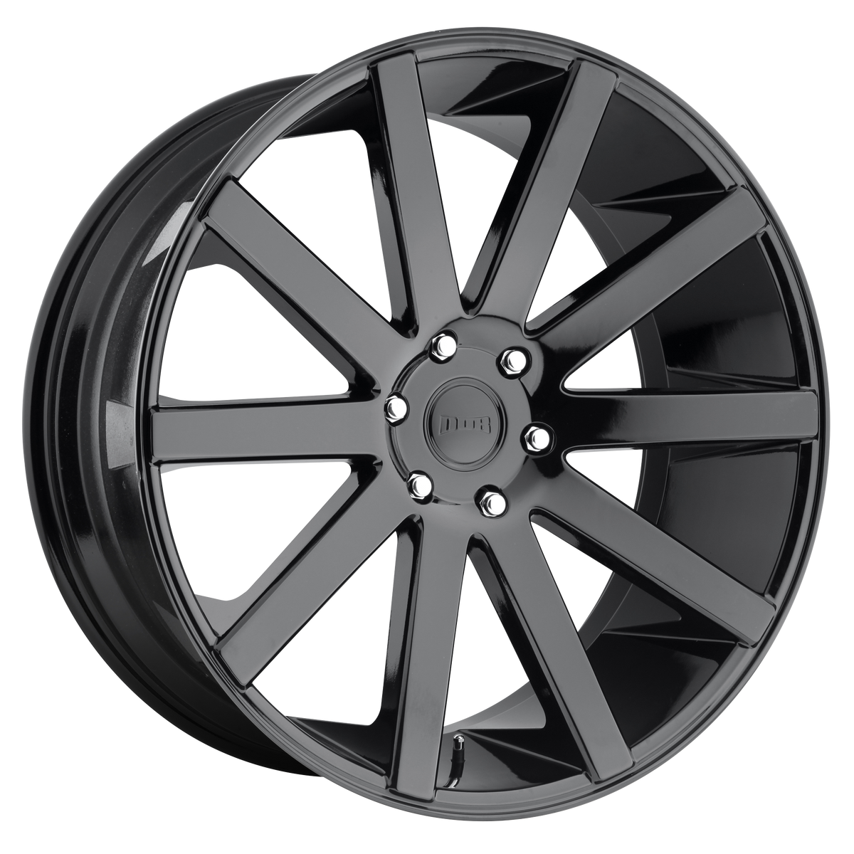 DUB 1PC S219 SHOT CALLA – 22X9.5 – 6X139.7 – 20 mm – GLOSS BLACK