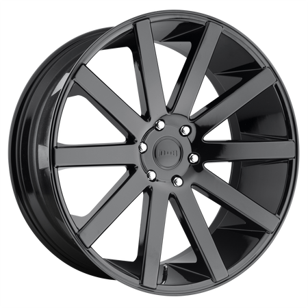 DUB 1PC S219 SHOT CALLA – 22X9.5 – 6X139.7 – 20 mm – GLOSS BLACK