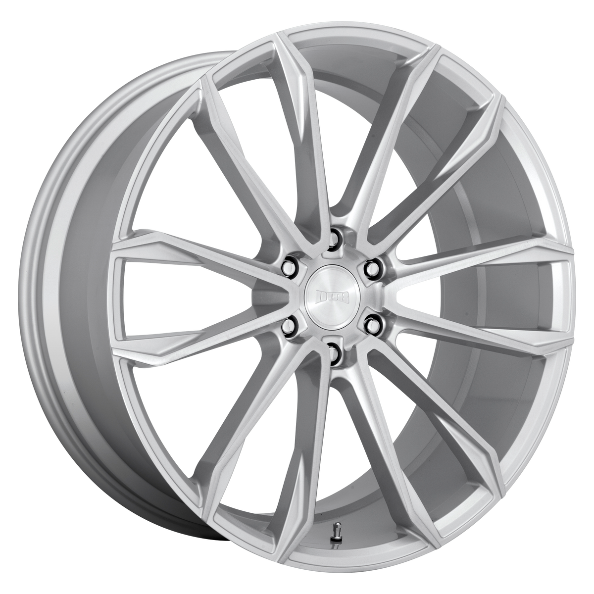 DUB 1PC S248 CLOUT – 24X10 – 6X139.7 – 30 mm – GLOSS SILVER BRUSHED
