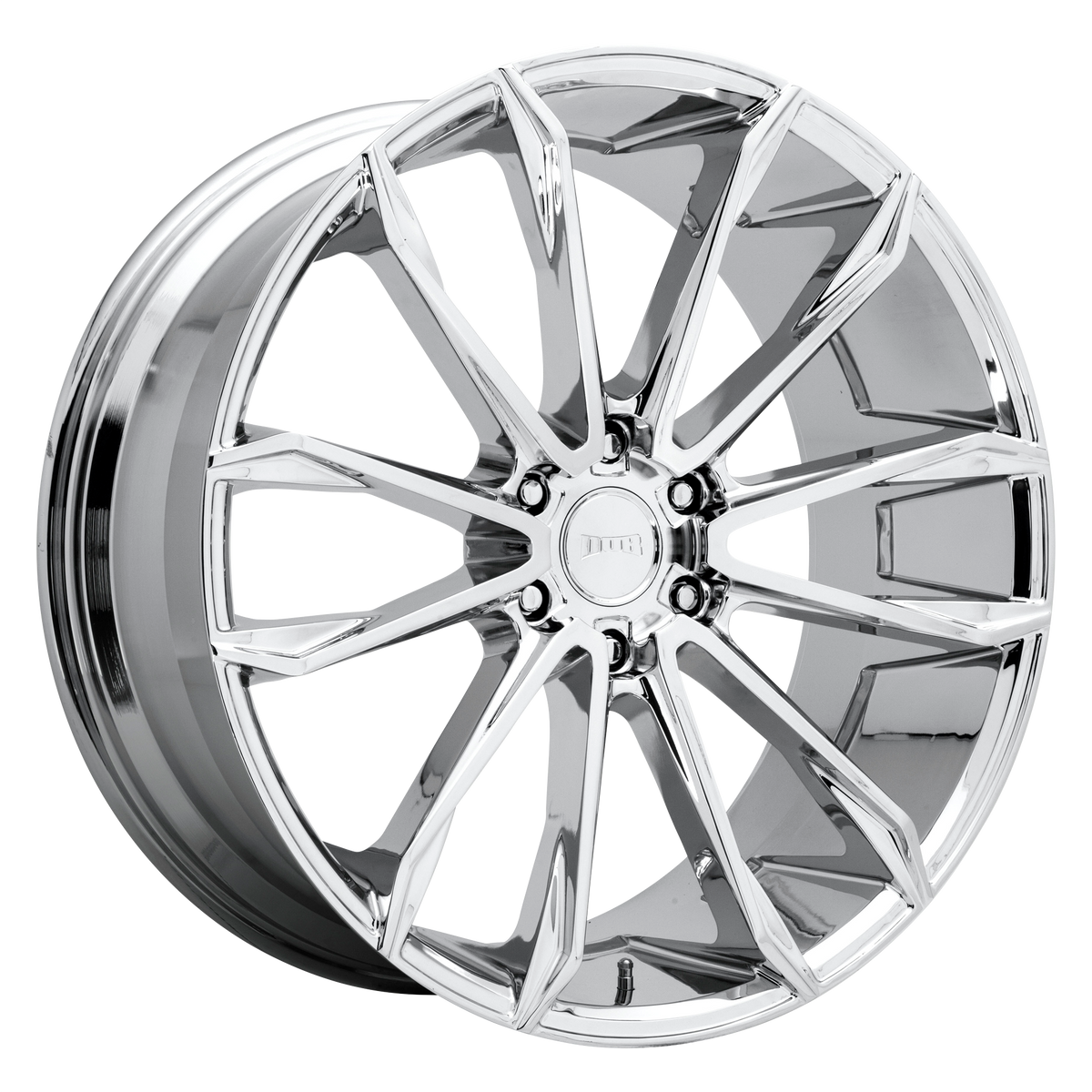 DUB 1PC S251 CLOUT – 24X10 – 6X139.7 – 30 mm – CHROME PLATED