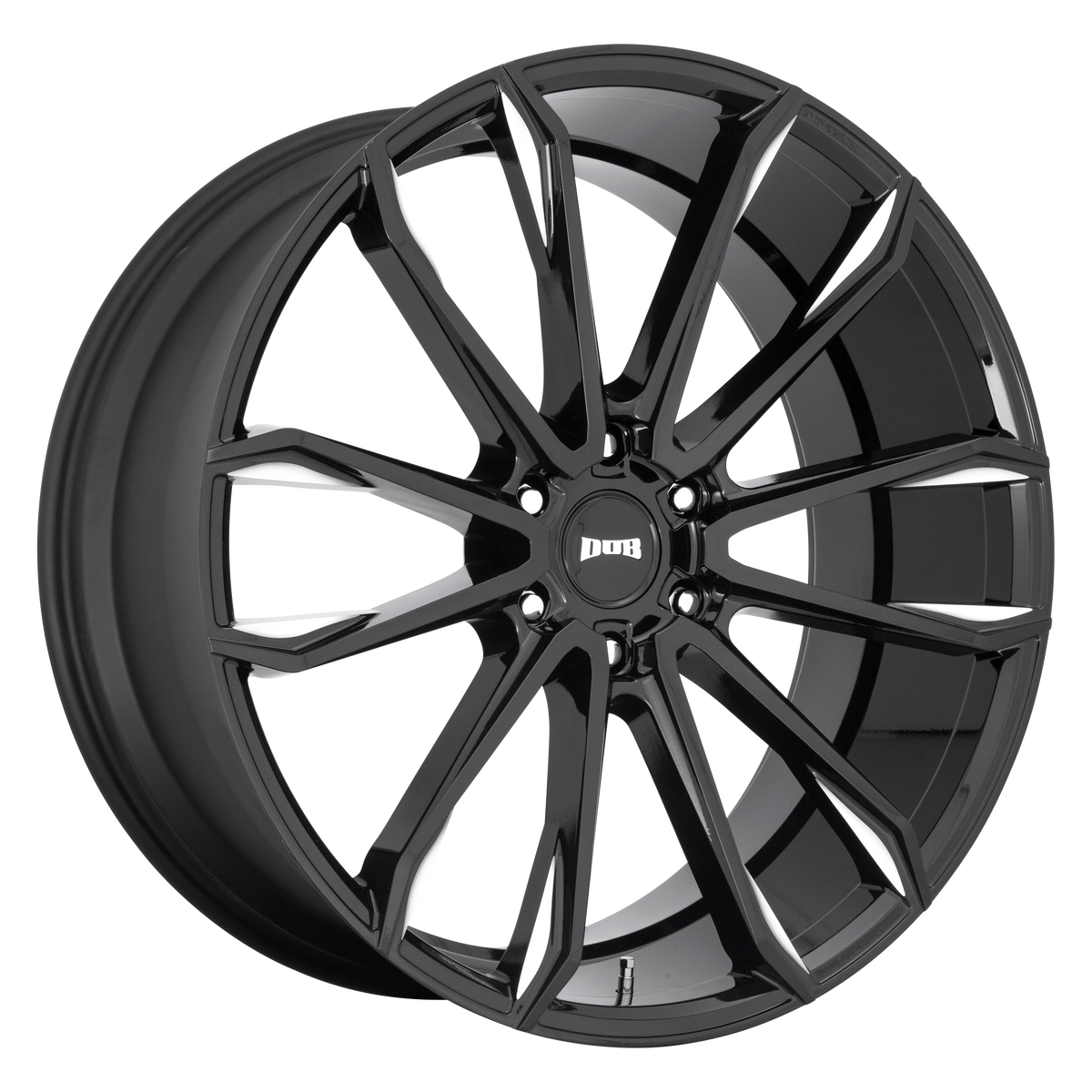 DUB 1PC S252 CLOUT – 24X10 – 6X139.7 – 30 mm – GLOSS BLACK MILLED